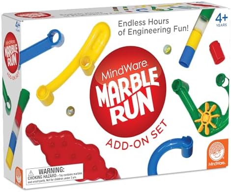 MindWare Marble Run Regular Add-On Set – Expansion Pack for Marble Run Building Toy, 50 Durable Interlocking Pieces, Ages 4 and Up - Image 7