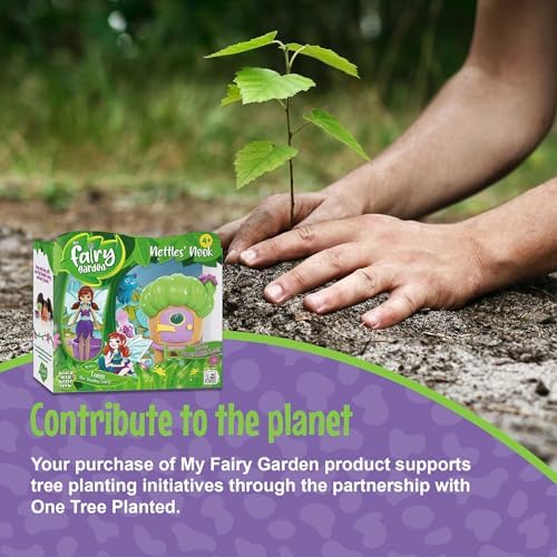 My Fairy Garden Nettles’ Nook Mini Terrarium- Tiny Garden with Shadow Fairy & Cat Doll - Grow Your Own Mini Garden Kit - Educational Playset with Soil, Seeds & Fairy Field Guide for Kids Aged 4 and Up - Image 7