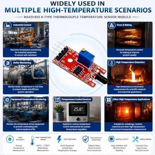 5 Pcs KY-026 Sensor Module IR Sensor Detector for Temperature Detecting Suitable - Image 7