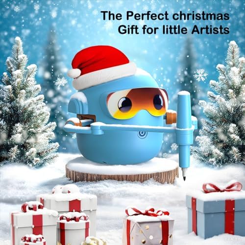 NAUQUOHZ Drawing Robot for Kids with 100 Cards, Montessori Painting Toys with Voice Interaction&16 Color Pens Educational Drawing Machine Toys for 3 4 5 6 7 8 Year Old Boys Girls - Image 6