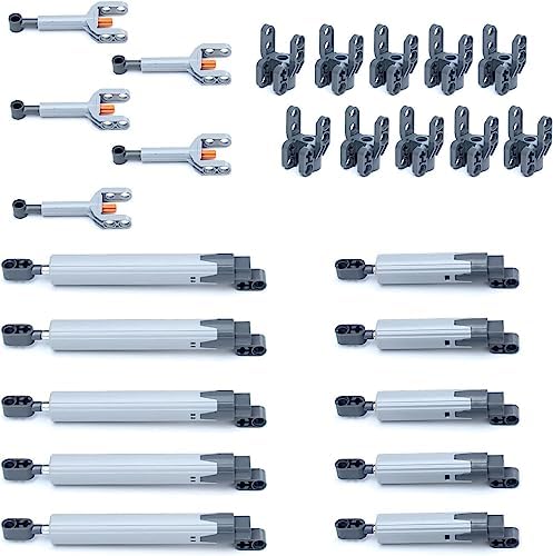 SEEMEY Pneumatic Kits & 5 Set Technical Linear Actuator Axle and Pin Connector Block compatiable with Technic-Parts L Brand - Image 3