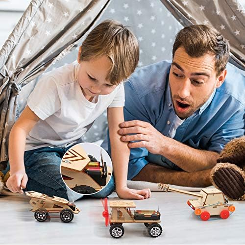 STEM Kits for Kids 6-8-10-12, Toys for 8 9 10 11 12 13 Year Old Boys and Girls, 10 in 1 Model Car Kits, Gifts for Boys 8-12, Wooden 3D Puzzles, STEM Projects, Science Educational Crafts Building Kit - Image 7