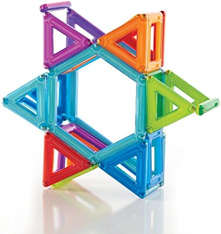 Guidecraft PowerClix Frames Magnetic Building Blocks Set, 74 Piece Magnetic Tiles, Stem Educational Construction Toy - Image 7