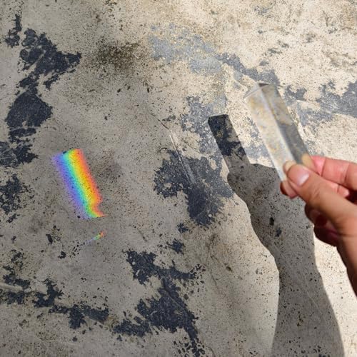 3 Pcs Equilateral Crystal Prisms Set - 1", 2" & 4" Glass Prisms for Physics Teaching, Rainbow Maker & Photography, Light Prism for Refracted Light Spectrum, Optical Triangular Prism Props - Image 6