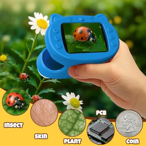 Handheld Digital Mini Microscope for Kids: 1000X 4K 2.4" Microscopes Toys - Image 7