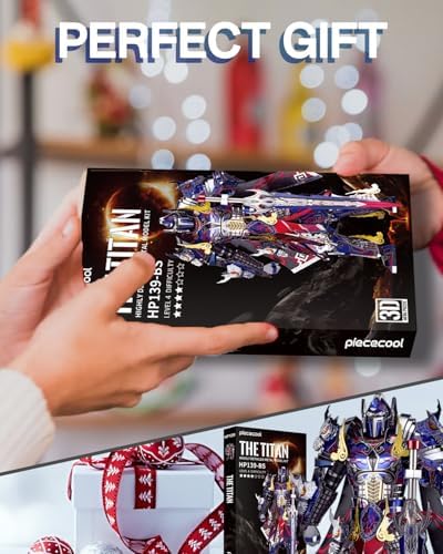 Piececool 3D Metal Puzzles Mecha Model Kits-The Titan Figure Model Building Blocks Kits for Adults, DIY Brain Teaser 3D Puzzle for Men Teen Students Hobbies Fidget Gifts -157 Pcs - Image 7