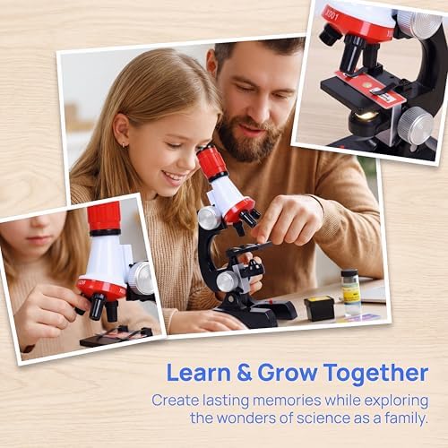 Little World Kids Microscope with LED Light - 100X/400X/1200X Magnification - Image 7