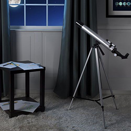 Beginner Telescope for Kids and Adults - 60mm Mirror Refractor and Aluminum Stargazing Optics with Tripod for Astronomy and STEM Education by Hey Play - Image 6