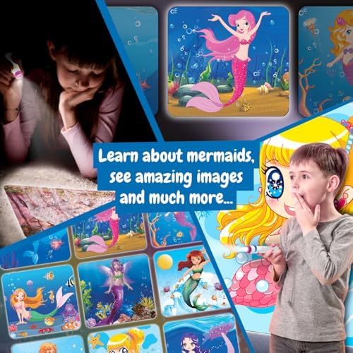 Science4you Mermaids Torch Projector for Kids - Mermaid Toy with 24 Images and Poster Included, Projector Torch, Toy, Gift for Kids 4 5 6 7+ Year Olds - Image 6