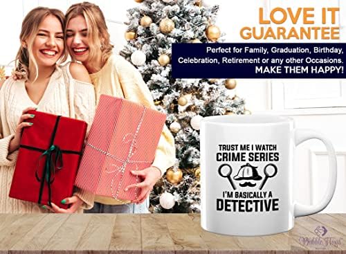 Detective Coffee Mug 11oz White - Trust Me I Watch - Private inverstigator Public investigator enigmatic person police training gift - Image 7