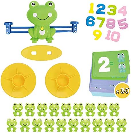 Frog Balance Cool Math Counting Game Educational Early Learning Scale STEM Toys Gifts for Preschool Toddlers Kids Age 3 4 5 6