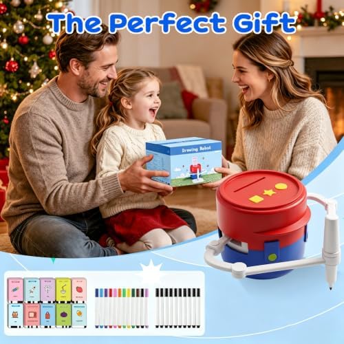 Drawing Robot for Kids - Voice Interactive Doodle Robot with 200 Patterns, Robot Drawing Machine for Kids, Montessori Educational Painting Learning Toy, Art Craft Gift for for Boys Girls Ages 3-8 - Image 7