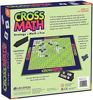 MindWare CrossMath - Engaging 2-4 Player Math Games for Kids, Multiplication Game - Includes Additional Activities and Guidebook - Image 5