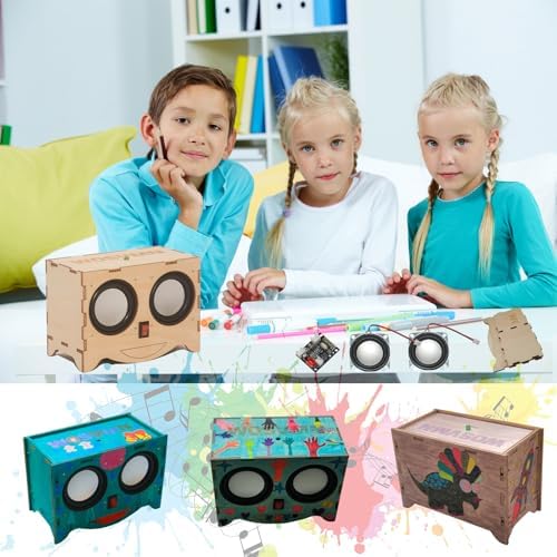 Craft Kit - DIY Bluetooth Speaker Kit, Build Personalized Wood Case Speaker Set, Learning STEM Gifts for Teens - Image 7