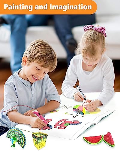 SONGTIY 3D Printing Drawing Book, Colorful 40 Patterns Thick Paper Template - Image 6
