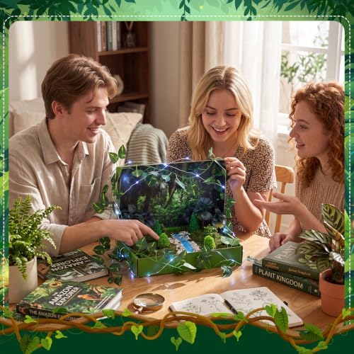 AmazingSpark 20 Pcs Rainforest Diorama Box Kit Habitat Project Box Set - Image 6