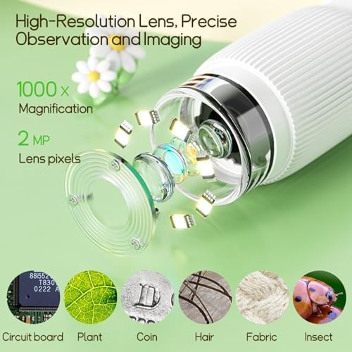Handheld Digital Microscope 1000X Magnification Portable Pocket Microscope for Kids Boys Girls Science Exploration and Education - Image 7