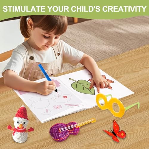 Dayker 3D Printing Drawing Book, Reusable 40 Vibrant Patterns Template - Image 4