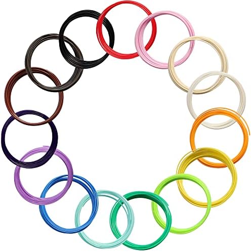 15 Colors 3D Pen ABS Filament Refill, Each Color 3.5Meters, Total 52.5m 3D Pen / 3D Printer ABS Refills Sample Pack, Support for MYNT3D / SCRIB3D Printing Pen and 3D Printer Well - Image 4