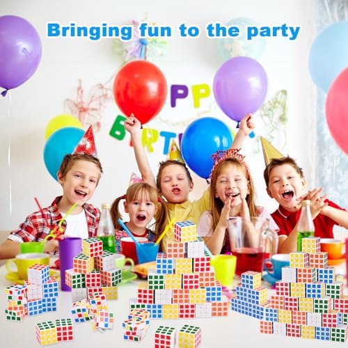 GOLDGE 100 Mini Cube Puzzles, 1.18in 3x3 Magic Cube Party Favors for Kids - Image 7