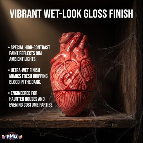 PMU Halloween Party Decoration Costume Accessory Bloody Banquet Butcher Shop Heart (1/pkg) Pkg/1 - Image 7