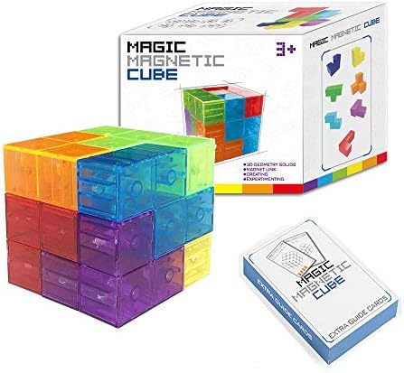 2-Pack Magnetic Cube Block Educational Puzzle Toy for Kids Stress Relief - Image 6