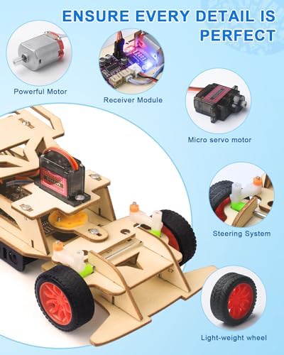 Poraxy 5 Sets Science Projects for Kids Ages 8-12 8-10, Stem Toys for Kids Age 5-7 8-13, Robotics Kits Model Science Experiments 6-8, Building Birthday Gifts 7 8 9 10 11 12 Year Old Boys Girls - Image 7