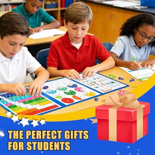Magnetic Fraction Demonstration Book for Kids, Montessori Fraction Playbook with Tiles & Circles, Fraction Educational Puzzle Sets for Children, Math Manipulatives for Homeschool Classroom - Image 7