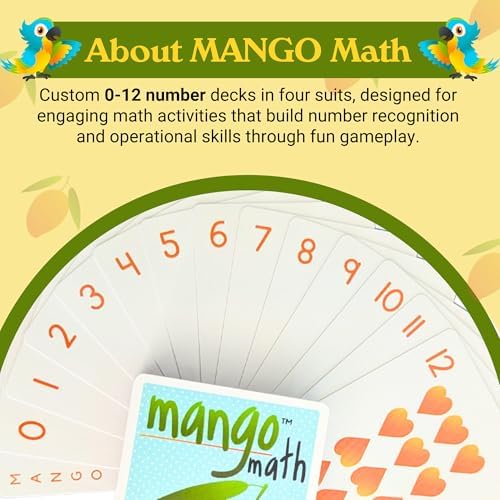 MANGO Math - Playing Cards - Educational Card Game Set of 6 Decks - Fun Learning Cards for Kids - Classroom Activities - Homeschool Activities - Elementary School Teaching Materials - Image 7
