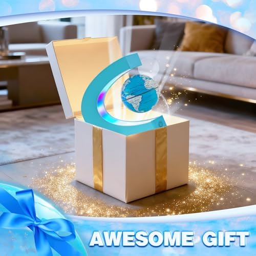 Flagest Magnetic Levitating Floating Globe with LED Lights, Cool Tech Gadgets for Men Dad Teenage, Home Office Desk Decor Display, Birthday Gifts for Him - Image 6