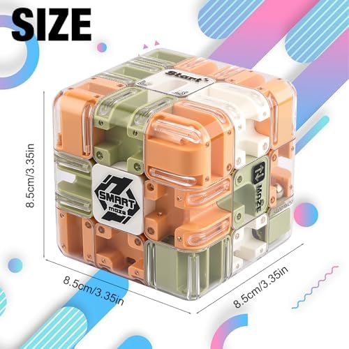 Large 3D Labyrinth Cube Puzzle - Engaging Brain Teaser Toy, 3D Maze Cube, Brain Training Puzzle, Improve Spatial Recognition and Cultivate Logical Thinking - Image 7