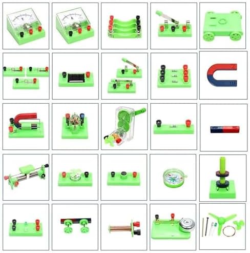 Electromagnetic Physics Circuit Experiment Set, Magnetic Levitation Wind Car Principle Demonstrator, Diode Conductivity Educational Science Kit with Storage Bag - Image 7