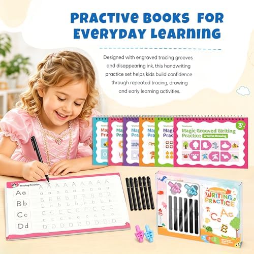 Large Grooved Writing Books for Kids - Image 7