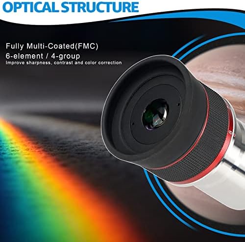 SVBONY SV191 Zoom Eyepiece for Telescope Bundle with SVBONY SV215 Zoom Eyepiece, 1.25 Inch Zoom Lens - Image 7