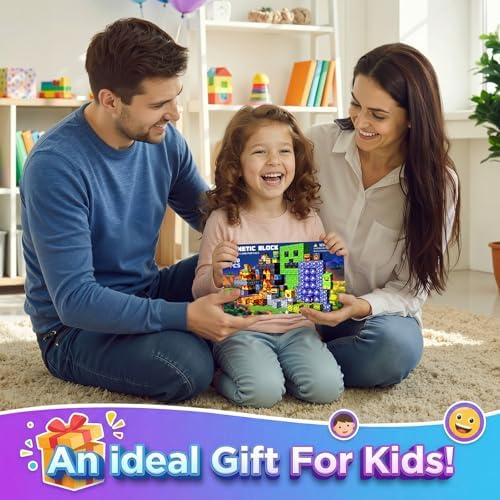 Magnetic Building Blocks STEM Toy Magnet Cubes for Kids 4-12 - Image 7