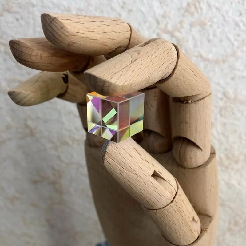 Generic Xuanthang 15mm Cubic Science Cube Optical Prisma Photography with Hexahedral Prism Home Decoration Glass Color Child Only 1pcs - Image 3