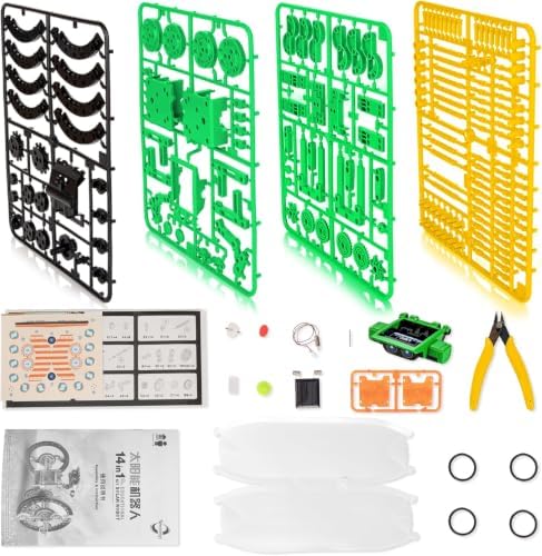 Solar Robot Kit, 14-in-1 STEM Building Toy for Kids DIY Science Robotic Set - Image 7