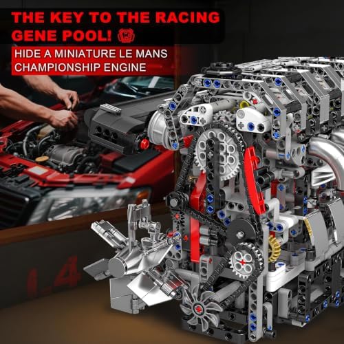Sosuy L4 Car Engine Model Kit Mini Motor Building Blocks Sets that can Runs - Image 7