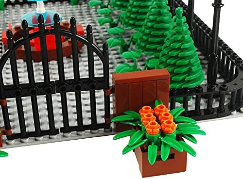 Park Building Blocks Fountain Sencery Accessories Street Set Building Bricks Kit DIY Building Set Compatible All Major Brands (No Baseplate) - Image 7