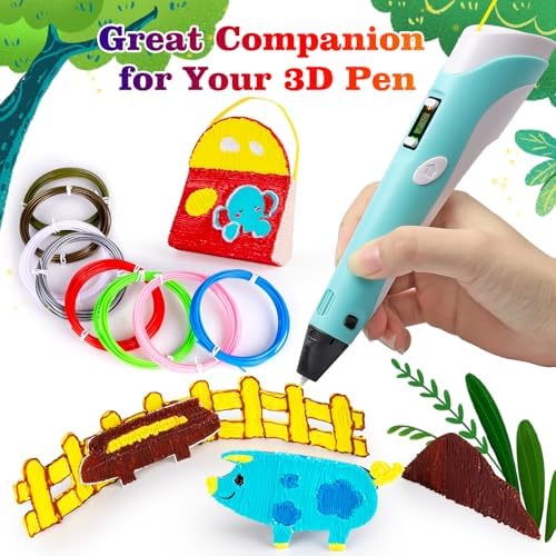 3D Printing Pen Refills PLA Filament 1.75mm 24 Vibrant Colors 240 Feet, Each Color 3 Meters (10 Feet) - 250 Stencils eBooks - Fit for SCRIB3D P1 and MYNT3D Pens - Image 7