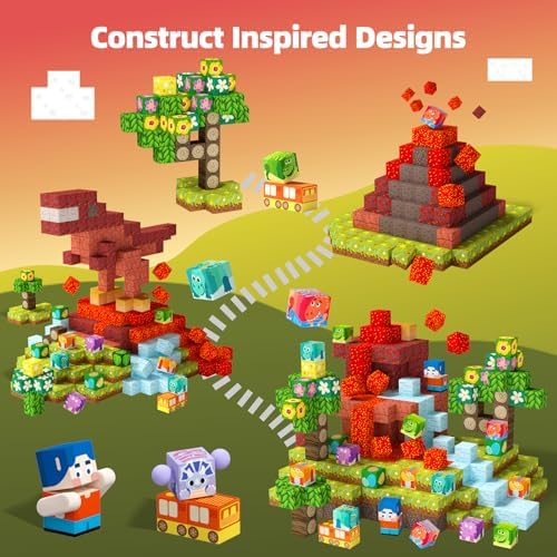 GobiDex Magnetic Building Blocks Dinosaur Toys for 3+ Years Old Boys Girls - Image 7
