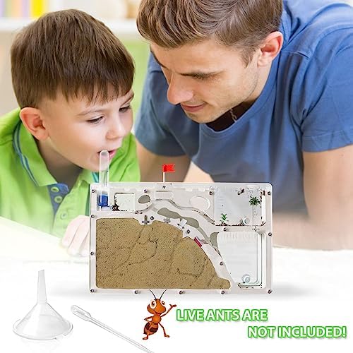 ELNMLHT Ant Farm Castle, Ant Farms with Yellow Sand and Tool Kit, Ant Colony Observation Kit, Ant Viewing Habitat Science Kit, Educational & Learning Science Kit for Kids, Adults, Student - Image 6