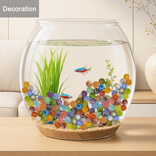 Glass Marbles for Kids: Chinese Checkers Replacements Marble Games for Kids 8-12 Travel Home School - Game Birthday Marble Games Patterns for Girls Boys (30 Pack of A and B) - Image 7