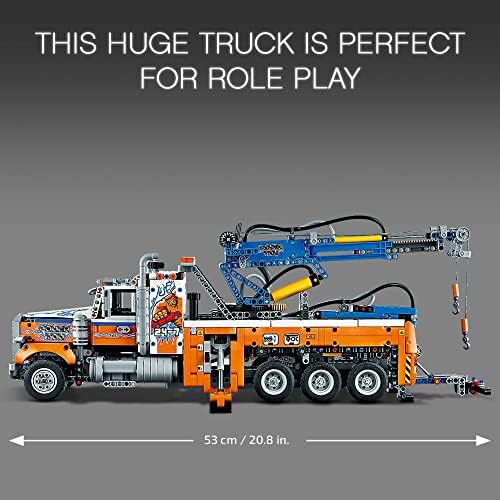 LEGO Technic Heavy-Duty Tow Truck 42128 with Crane Toy Model Building Set, Engineering for Kids Series - Image 7