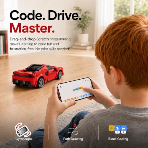 WISEPLAY Building Blocks RC Car Building Kit for Boys & Girls 8-12, STEM Remote Control Car Building Kit Gift - Image 7
