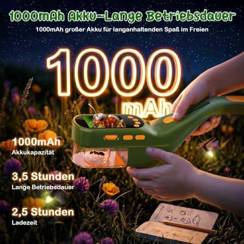 CIMELR Bug Catcher for Kids with 500X Microscope, 2.4" Screen STEM Toy Gift - Image 7