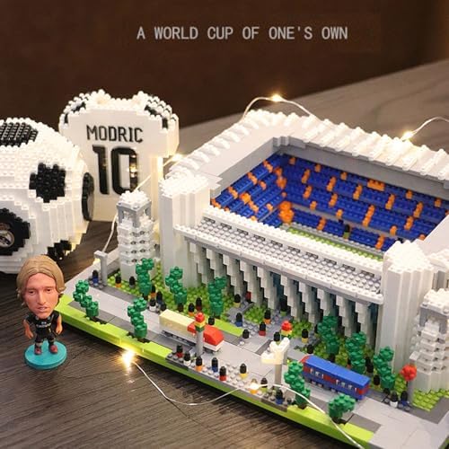 Micro Mini Blocks Real Madrid Stadium Building Model Set Famous Architectural Toys Gifts for Kid and Adult 4575 Pieces - Image 7