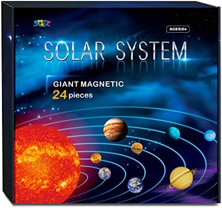 Giant Magnetic Solar System with 12 Individual Briefing Magnets.Perfect for Toddlers and Kids. (24 PCS) - Image 5
