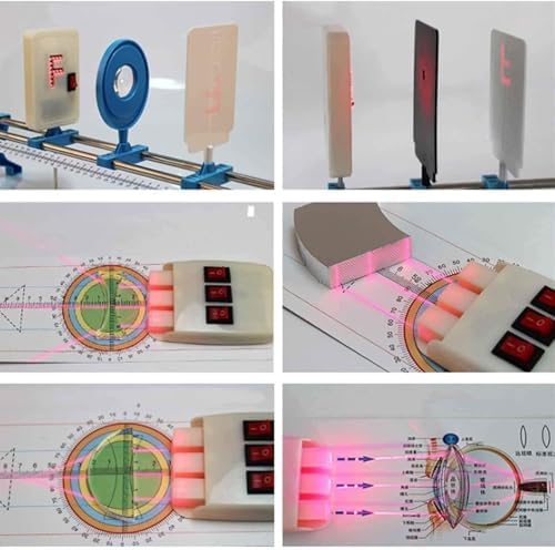 Magnetic Optical Tool Box Geometric Optical Tool Disc Optics Equipment Optical Plastic Portable Experimental Box Optical Bench Physic Experiment - Image 7