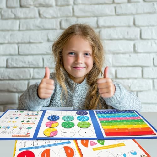 Magnetic Fraction Puzzle Set, Fraction Tiles, Math Manipulatives - Image 7